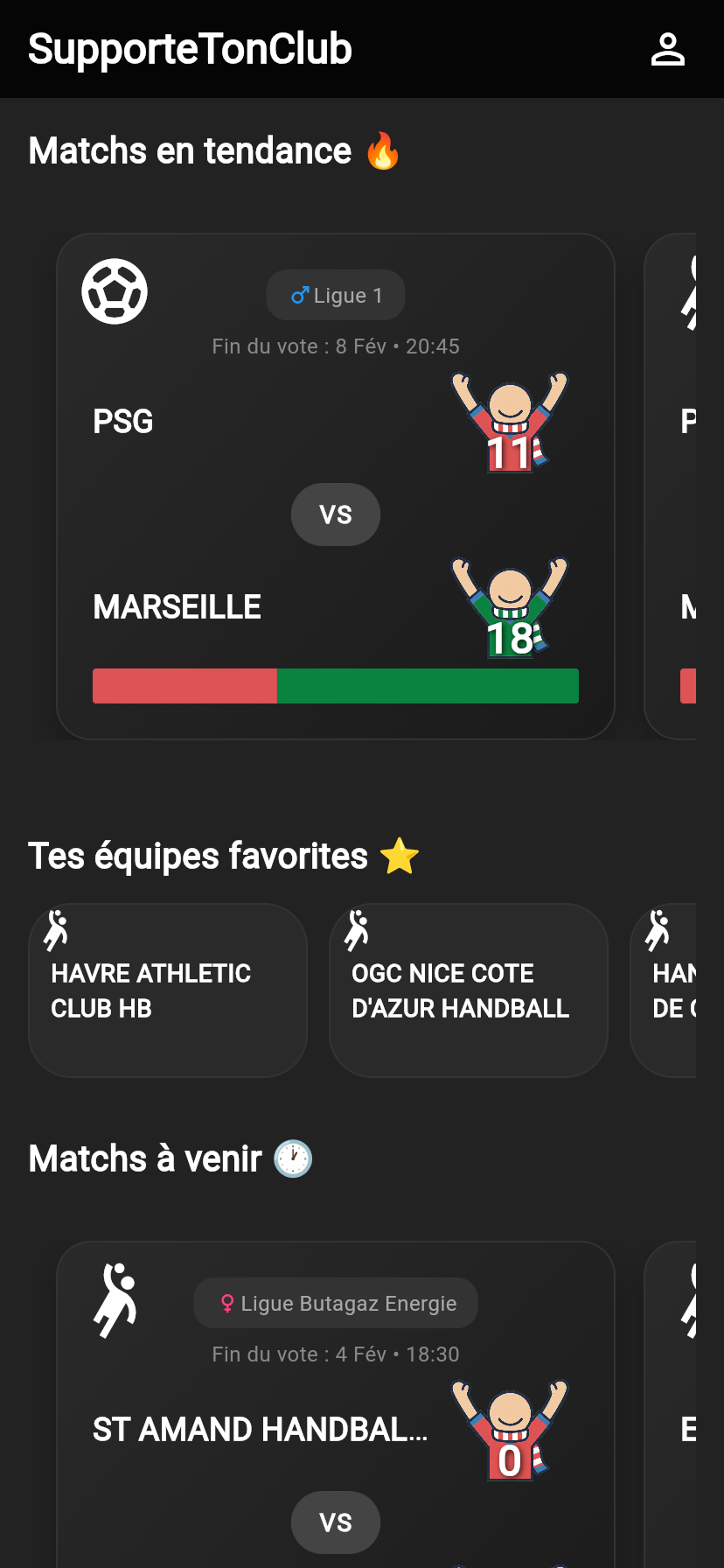 Capture écran STC App